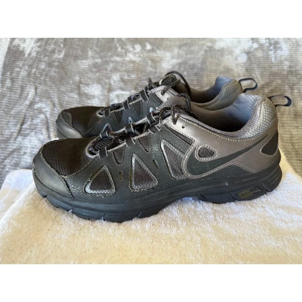 Nike Air Alvord 10‎ Mens Trail Running Shoes Black Metallic Dark Grey 443847-001